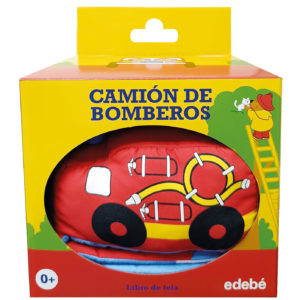 CAMIÓN DE BOMBEROS. LIBRO DE TELA PARA BEBÉS